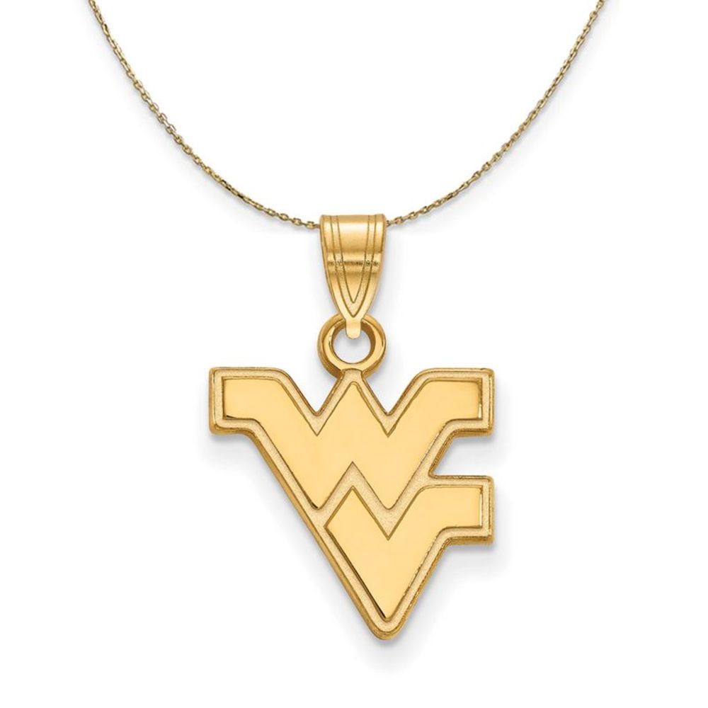 14k Yellow Gold West Virginia U. Small Necklace - 16 Inch